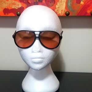 Serengeti Drivers Black and Orange Sunglasses.